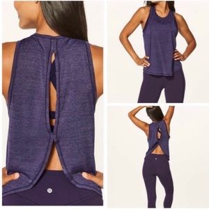lululemon athletica Purple Open-Back Tank Top